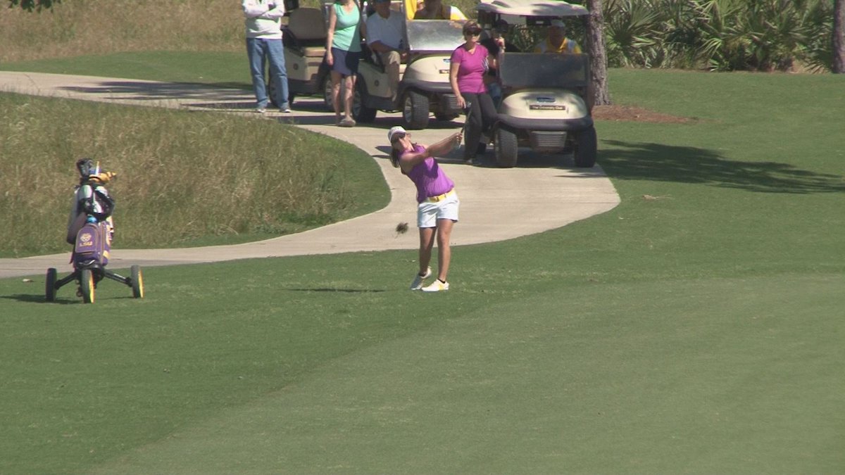 Tune in for the latest @lsuwomensgolf coverage from #NCAAGolf Regionals on <a href="/WAFB/">WAFB</a> tonight. #LSU
