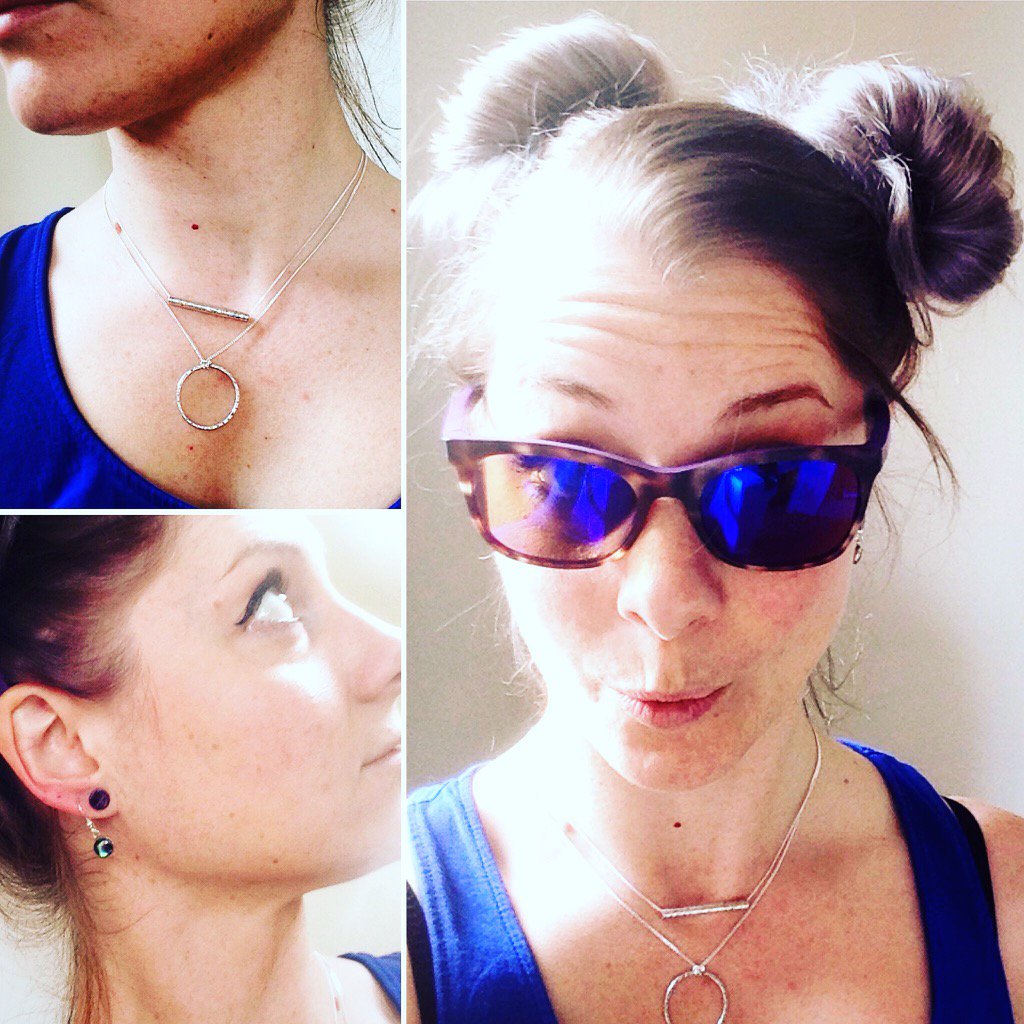 PiperJewellery's tweet photo. ☀️suns out, buns out!☀️in my hair... obviously! hoop necklace£40 tube necklace£35 shellearrings£45 #sunny #craftbuzz https://t.co/AfXf0brAJN