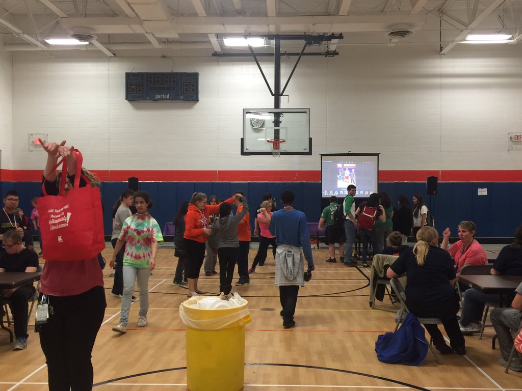 ErinEhornback's tweet photo. Workin it at the D230 Work Olympics! Go Eagles! @CS_SpecServices @CHSD230 https://t.co/88WWJql9n8