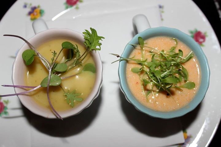 takeabiteblog's tweet photo. Theres such a classic, vintage feel at #SixTables that makes you feel at home. Delicious veloute & lobster bisque! https://t.co/S4KLPscsM0
