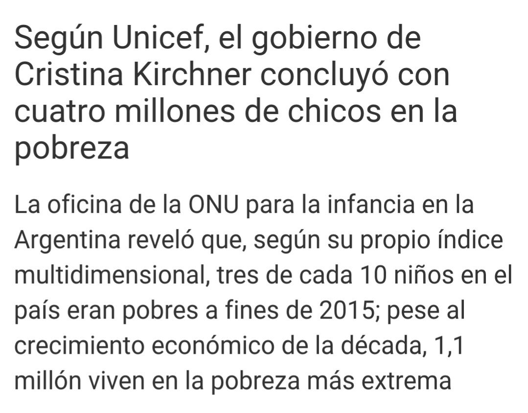 'Les dejo un país más cómodo', decía la Señora. Un detallito: