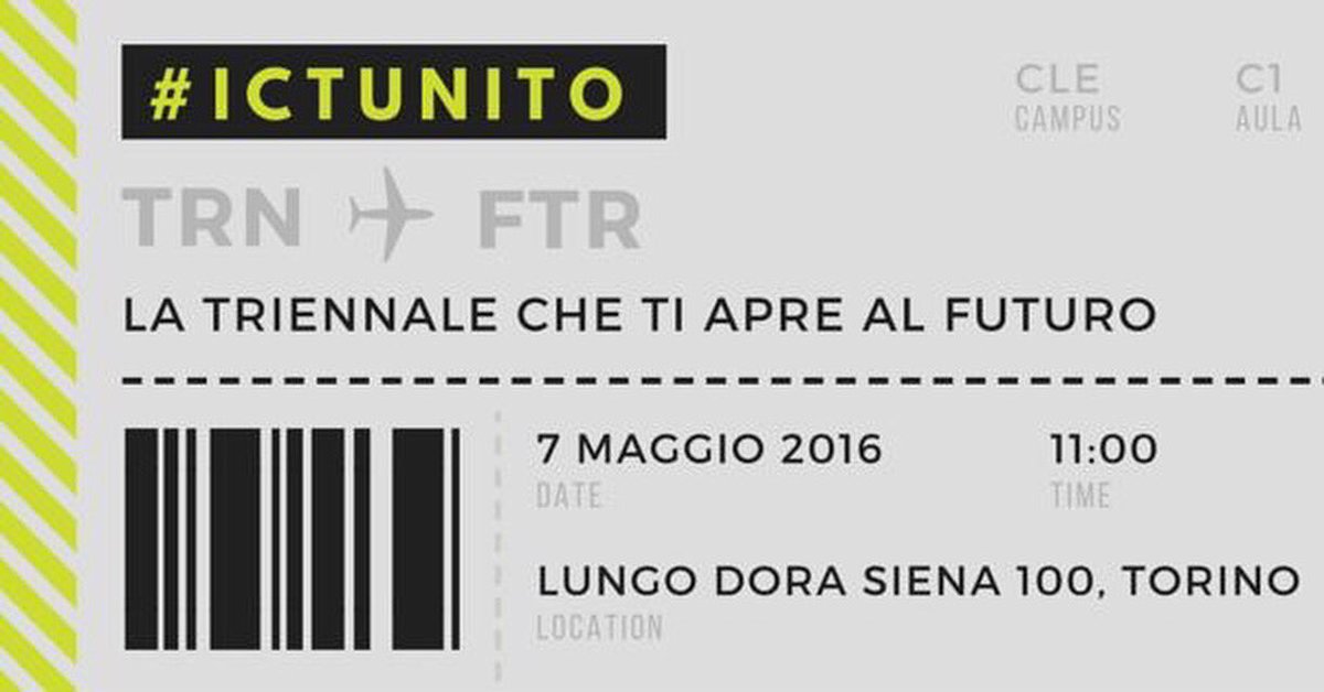 agneseh's tweet photo. Aspettando @TEDxUniTO, scopri la laurea @unito #ictunito #digital https://t.co/l1o7nHdHBi https://t.co/oKeSVLSuXZ