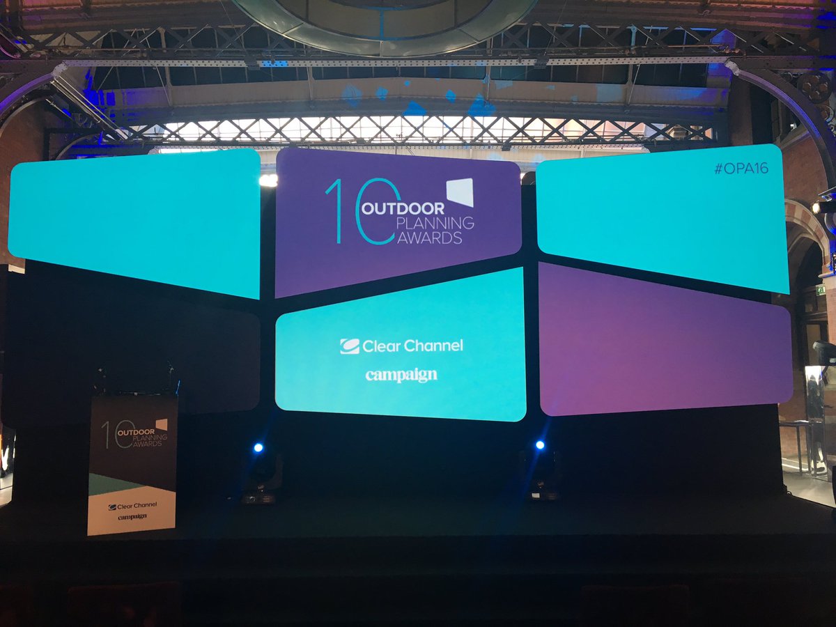 Good luck to all the nominees tonight @clearchanneluk <a href="/StPancrasRen/">St. Pancras Renaissance Hotel</a> #OPA16 #creatingascene