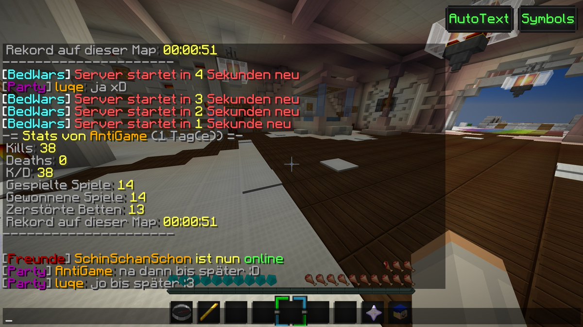 SirAntiGame's tweet photo. Da spielt man ein knappes Stündchen mit @luqe01 und dann kommt sowas dabei raus xD #GetDaune https://t.co/j1SkXgcx5l