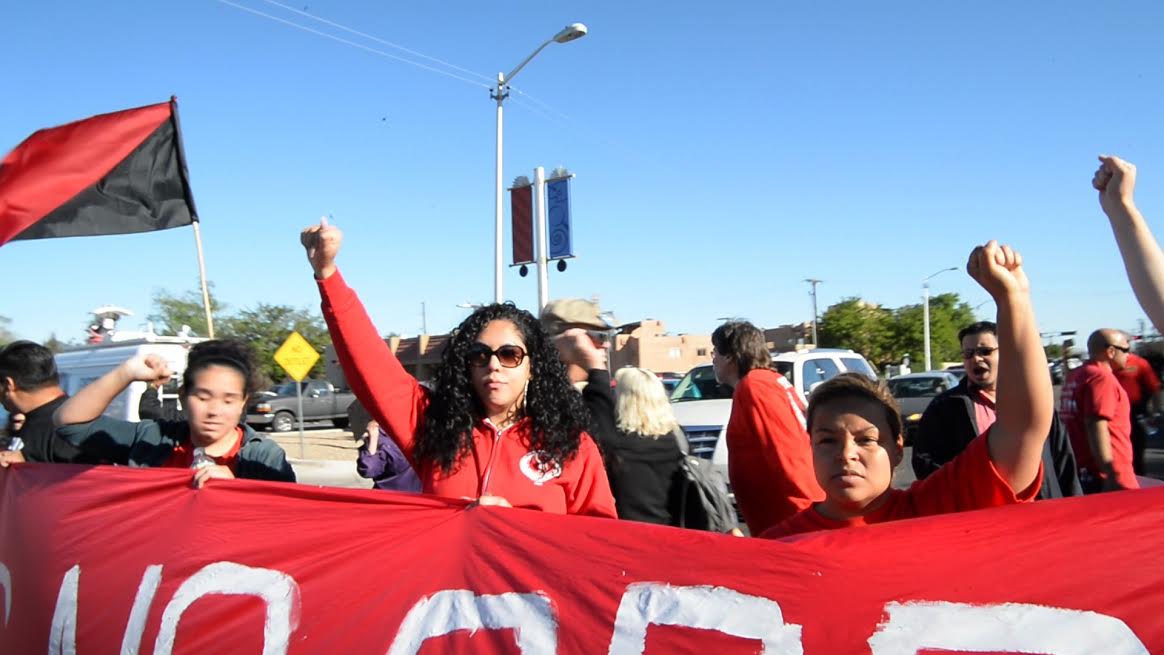 CWADistrict1's tweet photo. 15 brave supporters arrested this morning to support #VerizonStrike outside Shareholder's Meeting. #StandUp2Vz https://t.co/8jjrB9d96q