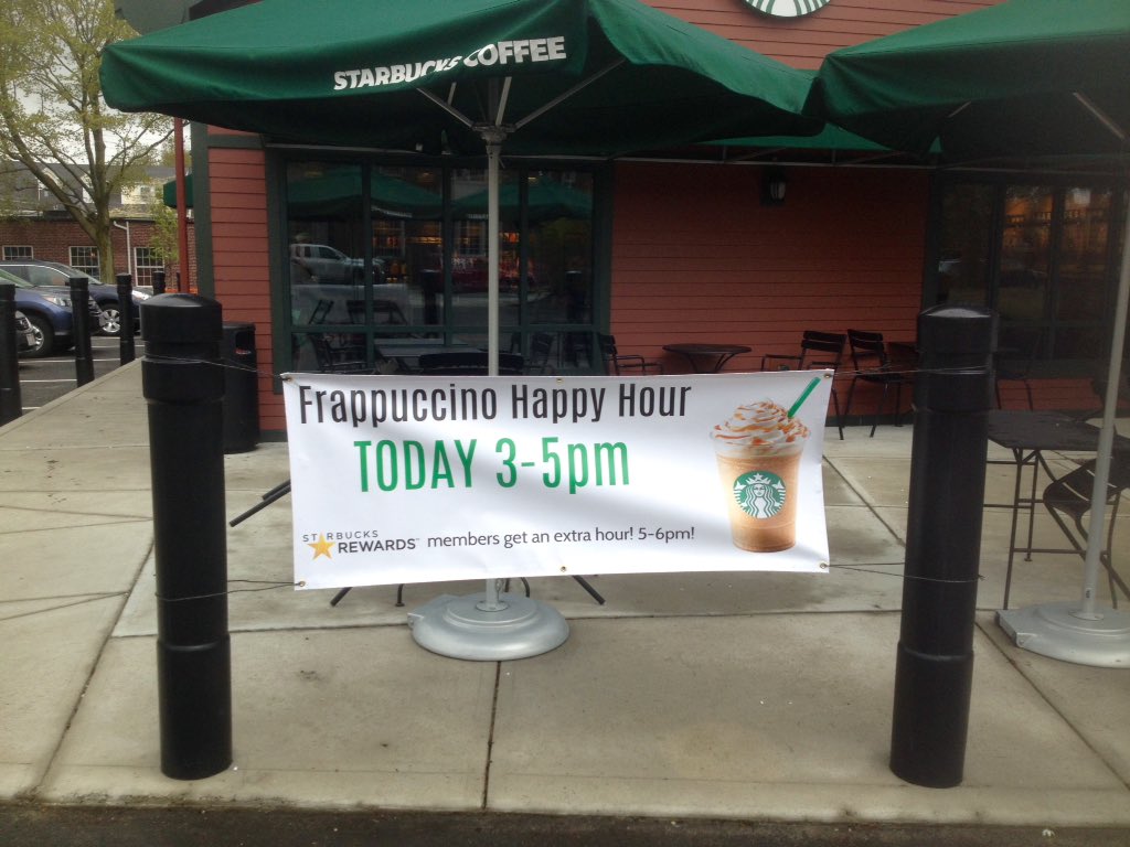 BobsBoxer's tweet photo. Frappuccino Happy Hour about to Start... Come on down https://t.co/mZifh99Ucg