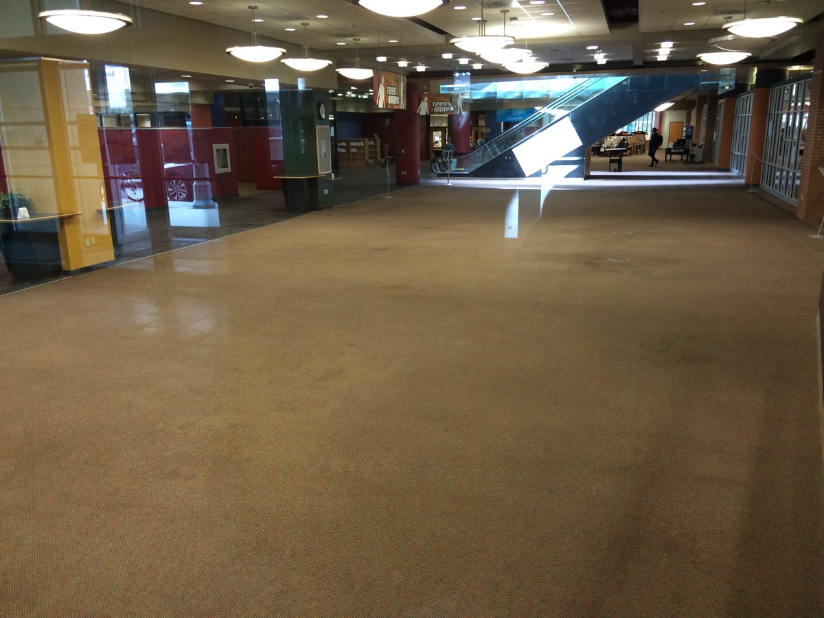 londonlibrary's tweet photo. Views of Central's first floor north side, cleared &amp; ready for construction to start this Saturday! https://t.co/pBEp2IWYfN