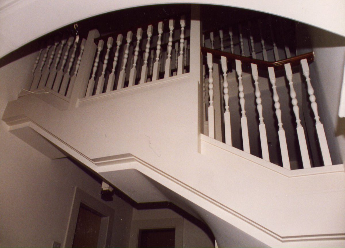 simplystairs's tweet photo. Tip: a 1:10 scale #linedrawing; an invaluable aid to #stairbuilding. Built this stair for a south London house 1998. https://t.co/d0mrXlkgHV
