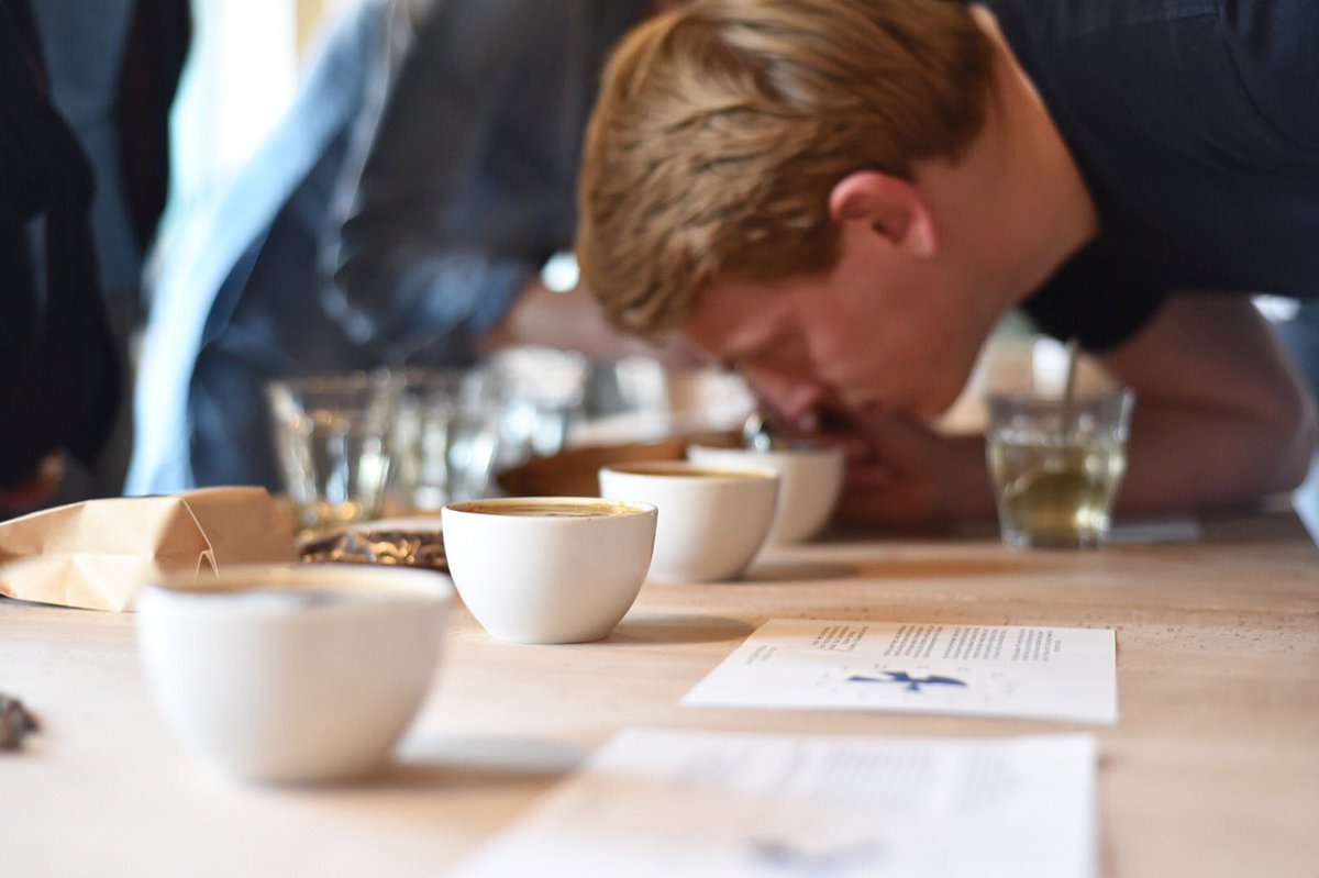 coffeeofficina's tweet photo. We cupped some tasty coffees with @EspressoLibrary on Tuesday! Great to see such enthusiasm &amp; curiosity for coffee! https://t.co/QqhHBSVPsO