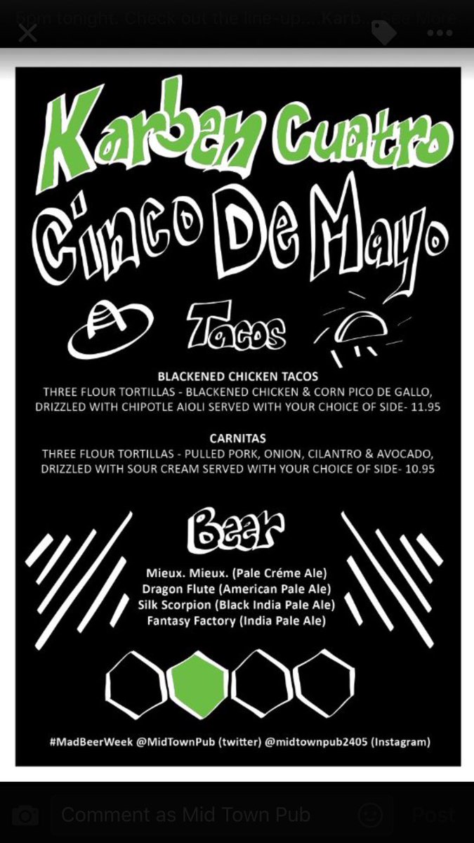 Karben4's tweet photo. Beer and Tacos @midtownpub !! #madbeerweek #karben4 #midtownpub https://t.co/y2MOEjnFPH