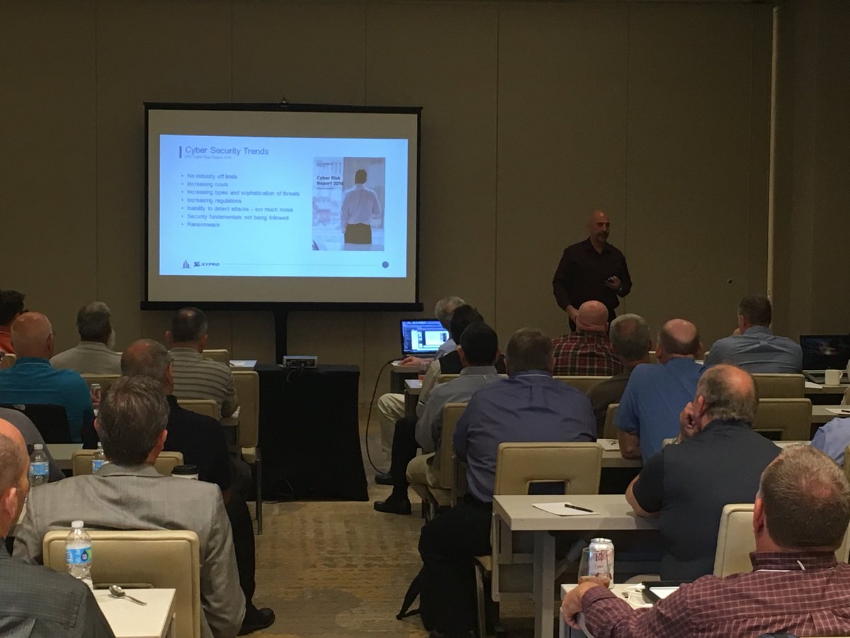 XYPROTechnology's tweet photo. XYPRO #CISO @SteveTcherchian presents #XS1 #SecurityAnalytics for #HPE_NonStop #N2TUG @Connect_WW @HPE_Servers https://t.co/mOkTfI3Wg2