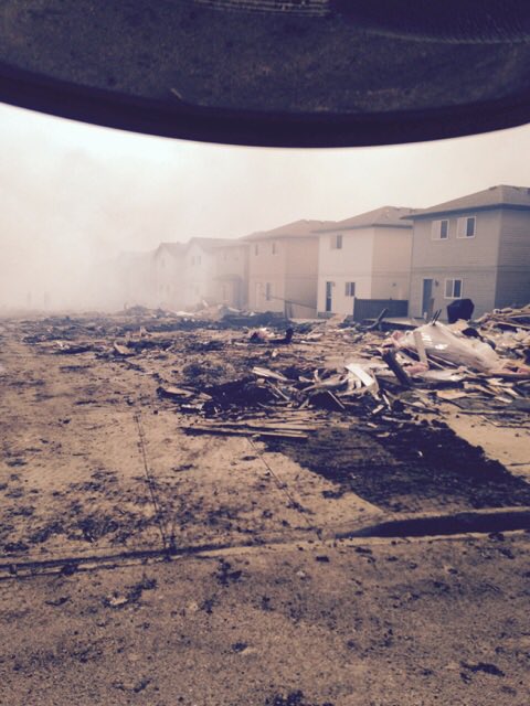 work4wilco's tweet photo. #ymmfire hydrosaurus little brother working on fire break in Confederation way area . https://t.co/inaDwXeema
