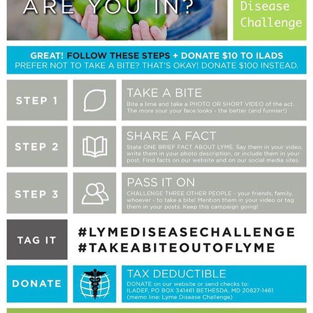 gracekickslyme's tweet photo. @owendanoff OMG can't wait to see r #limebite! #lymediseasechallenge is amazing. So R U!! Join me! https://t.co/HE1ETFRBV4