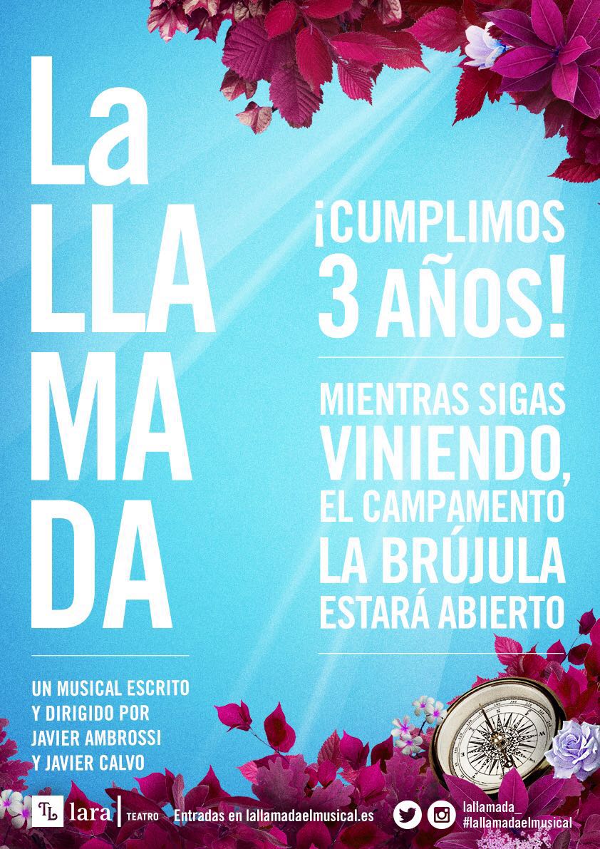 lallamada_'s tweet photo. #3añosLaLlamada sorteamos 3 ENTRADAS DOBLES para ver LA LLAMADA EL MUSICAL 🎂

¡Si eres FOLLOWER y haces RT! https://t.co/lqek69xehS