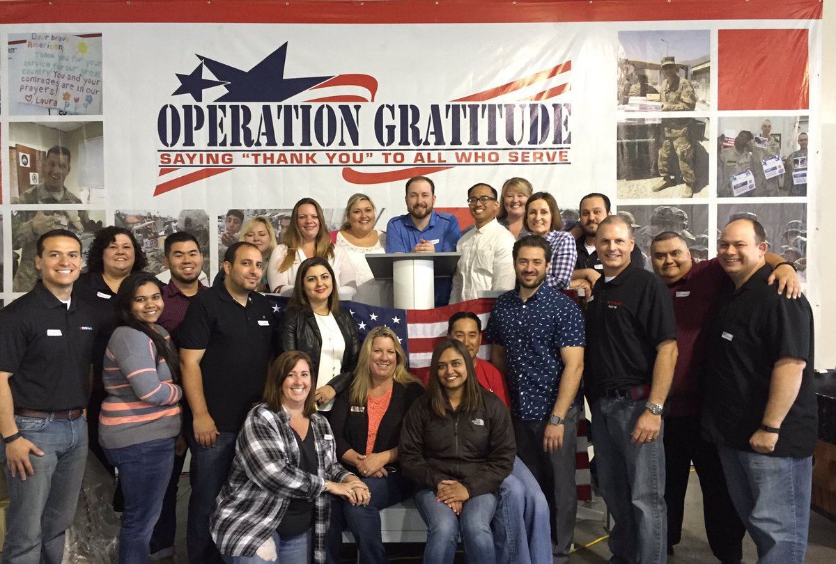 Community Outreach at #OperationGratitude #cvscommunitycrew #R65 #LeadingWithHeart