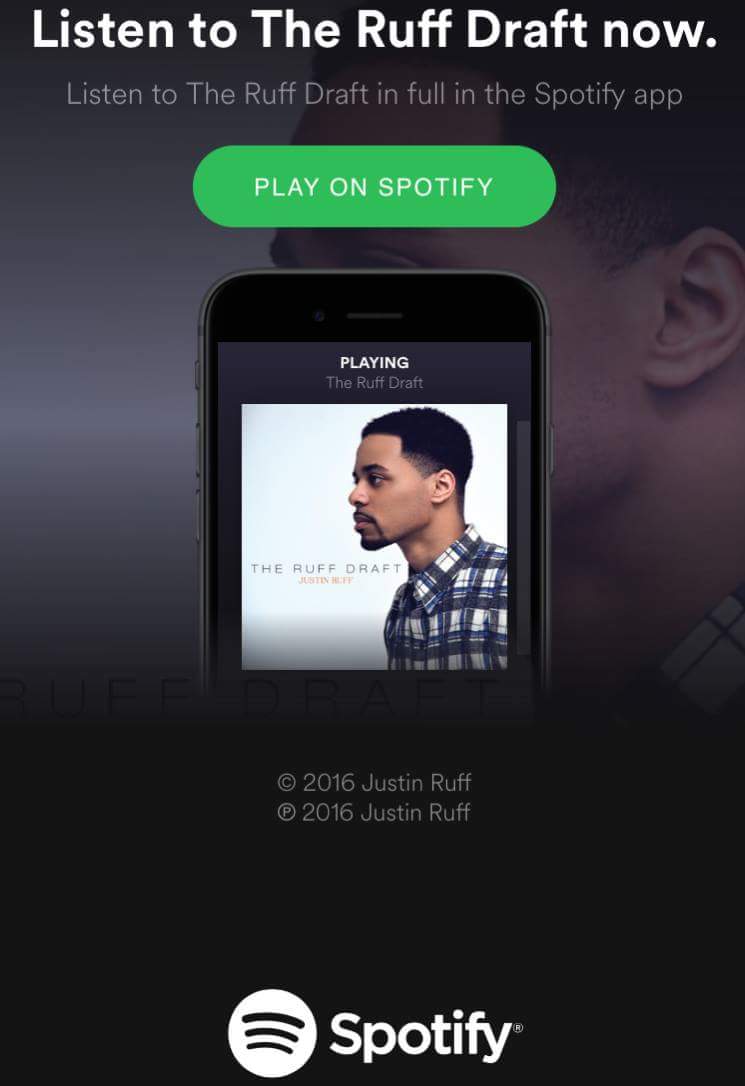 1FaceByGrace's tweet photo. Check out @JustinRuffMusic  #TheRuffDraft on #Spotify https://t.co/S259bIpNjX
