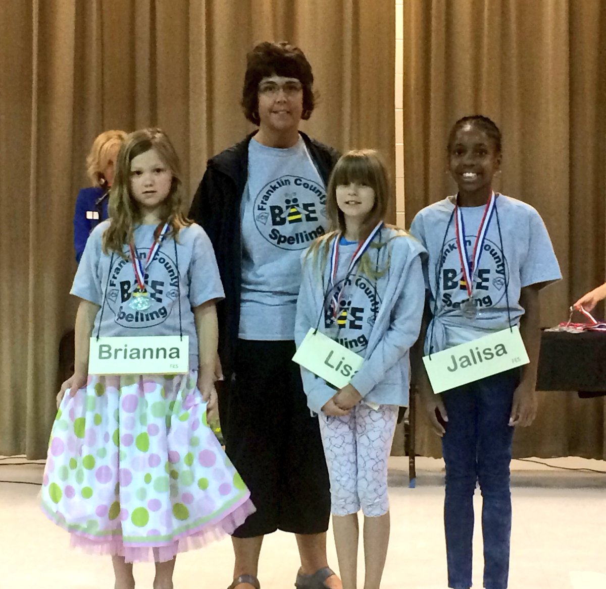 Spelling bee contestants from <a href="/FalconsFES/">FranklintonElemSch</a>