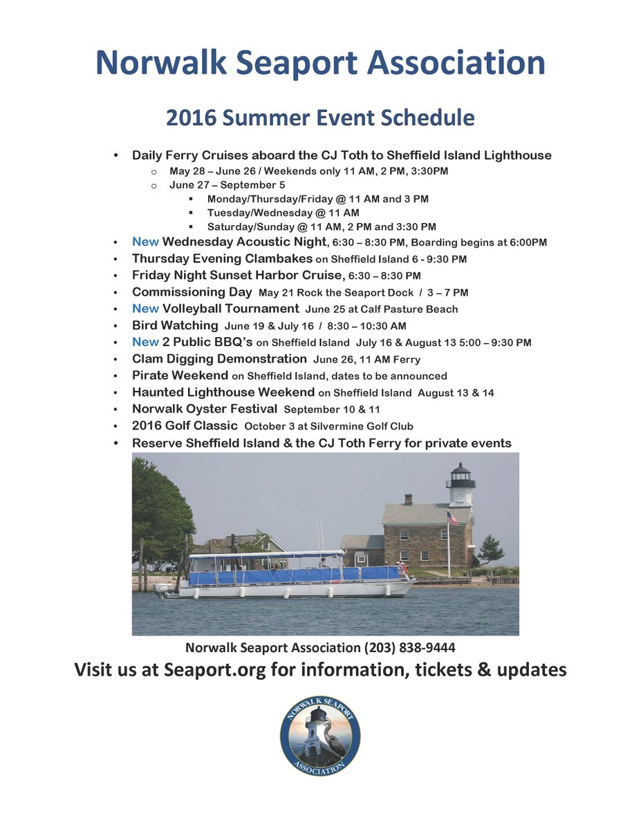 List of Norwalk Seaport Association events. Purchase tickets at seaport.org/page-1862604