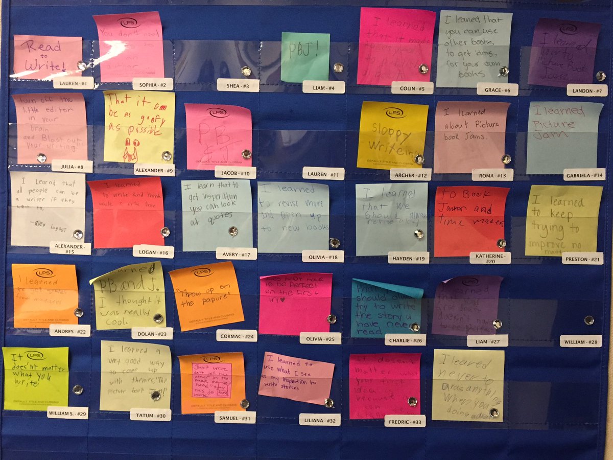 MissGooldsClass's tweet photo. We learned so much from @ErinDealey! Thank you! #tcrwp https://t.co/OmzleCut48