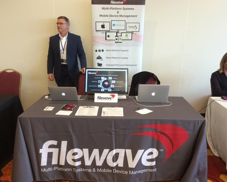 We had a great day at #CoSN16! Come see us tomorrow to learn how FileWave can take the stress out of device mgmt!