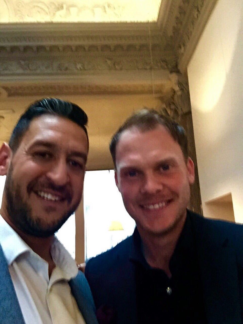 RBG_Liverpool's tweet photo. Thanks to the amazing @Danny_Willett for joining us this evening!Enjoy the game.  #EuropaLeague #Masters2016 #champ https://t.co/3BmiurVZ3a