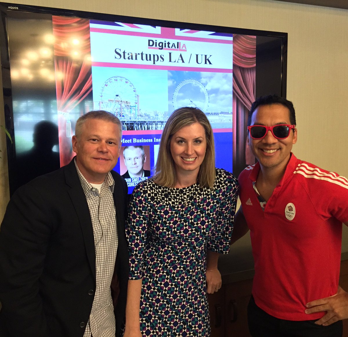 kevinwinston's tweet photo. Fun to moderate panel @johnsmelzer of @scorestream, @jennchantal of @kincommunity #britweek2016 @ambrosehotel 🇺🇸🇬🇧 https://t.co/A8WGHHpAlO