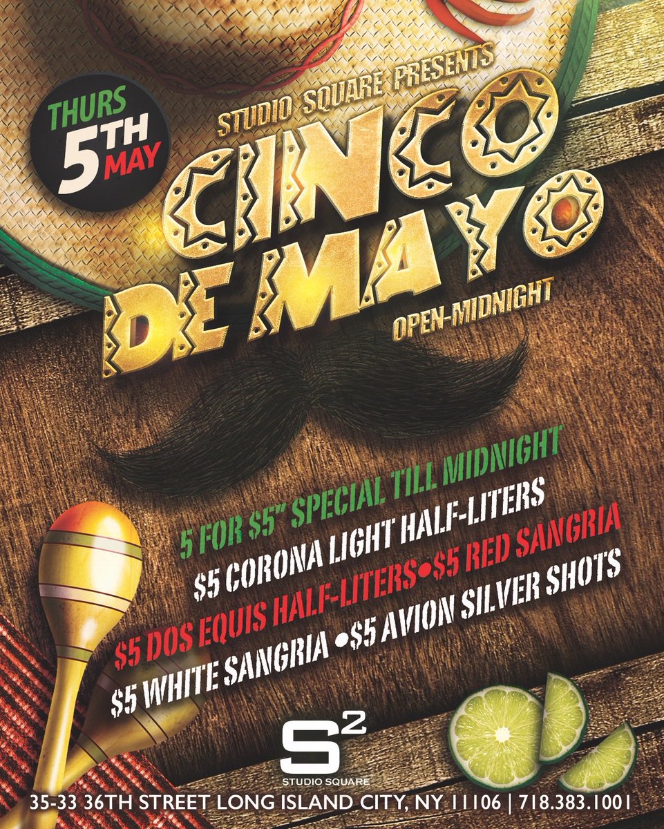 We are open!  Great drink &amp; tacos specials! #cincodemayo  #mexico #tequila #cerveza #wework #weworkstudiosquare
