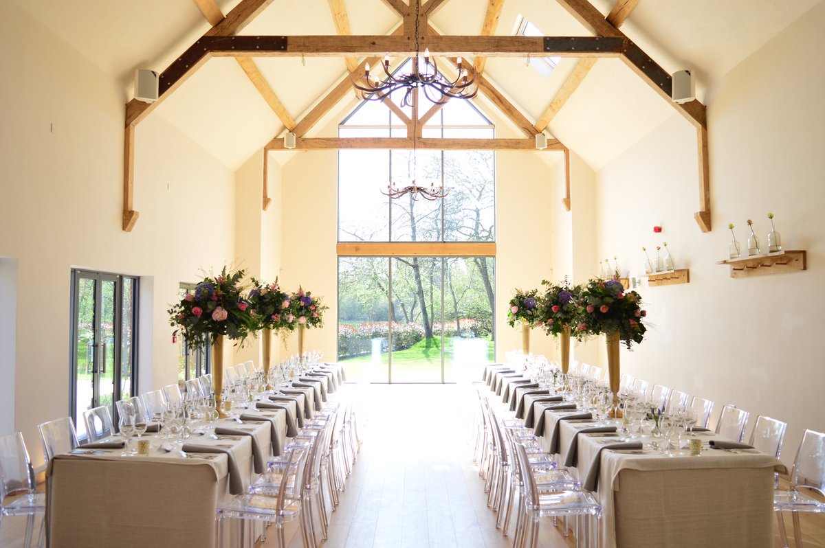 - #mbctastingevening - our Dining Barn... Chairs supplied by <a href="/Furniture4Hire/">Academy Furniture</a>, tablescape by <a href="/GillPikeFlorist/">Gill Pike Florist</a>. Xx