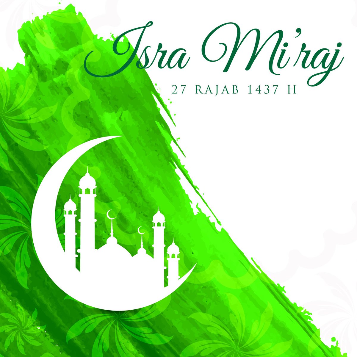 Good morning and happy Isra Mi'raj to all of you who celebrate it! Have a beautiful day