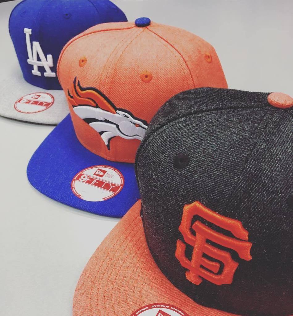 broncosselfie1's tweet photo. Fresh new snaps just in! Come check them out! #newera #snapback #customhat #Broncos #LA #Giants #NFL #MLB #doubleta… https://t.co/UxEFur8Ag6