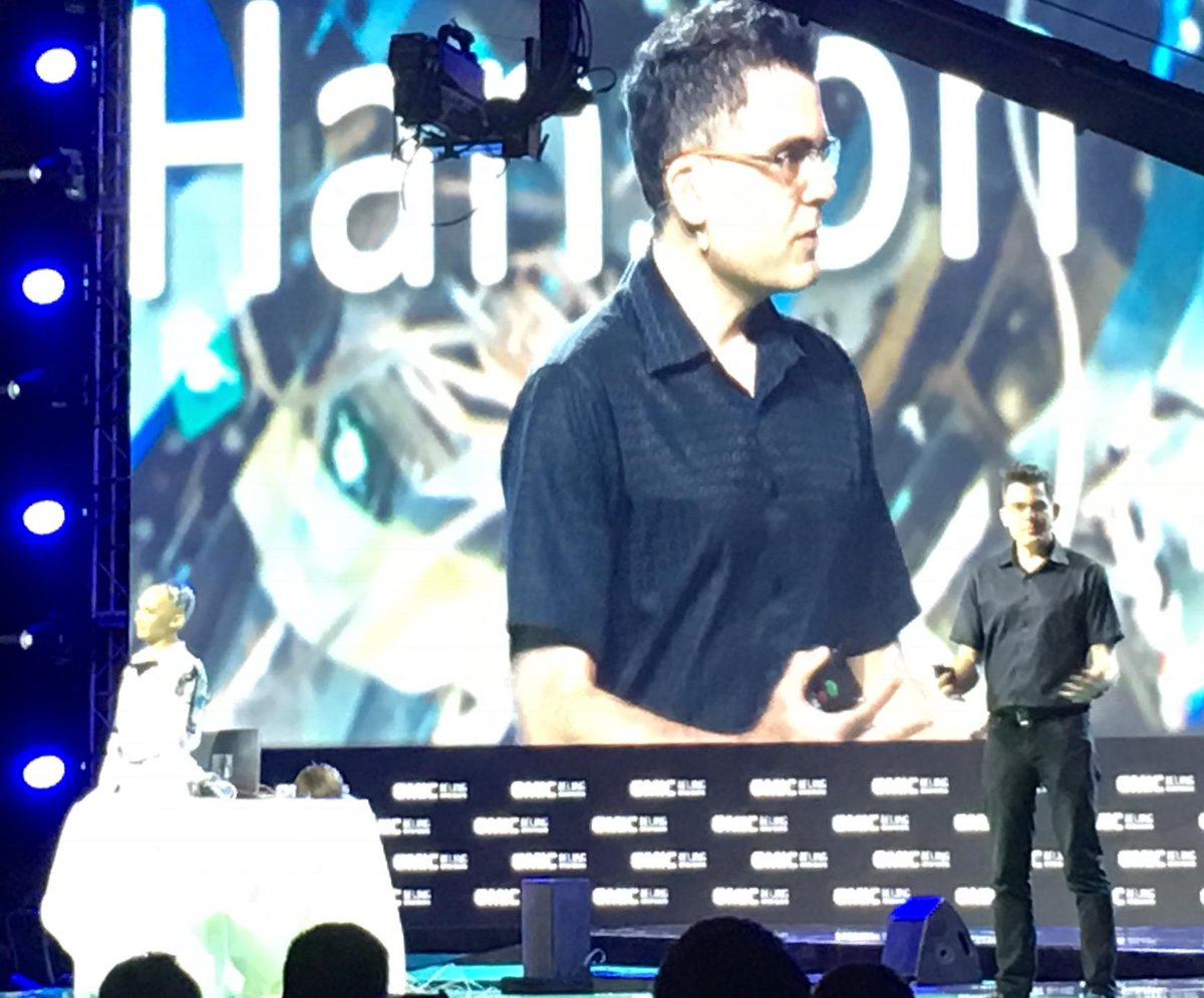 David Hanson with Sophia robot at GMIC Beijing #GMIC