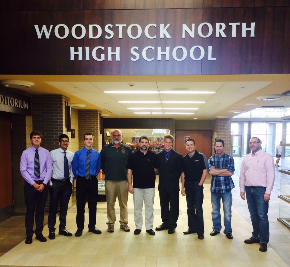 StevenMRick's tweet photo. WNHS' PLTW Engineering Design and Development Ss presenting to local engineers! #wnthunder #wcusd200 https://t.co/9Xe6BK6b97