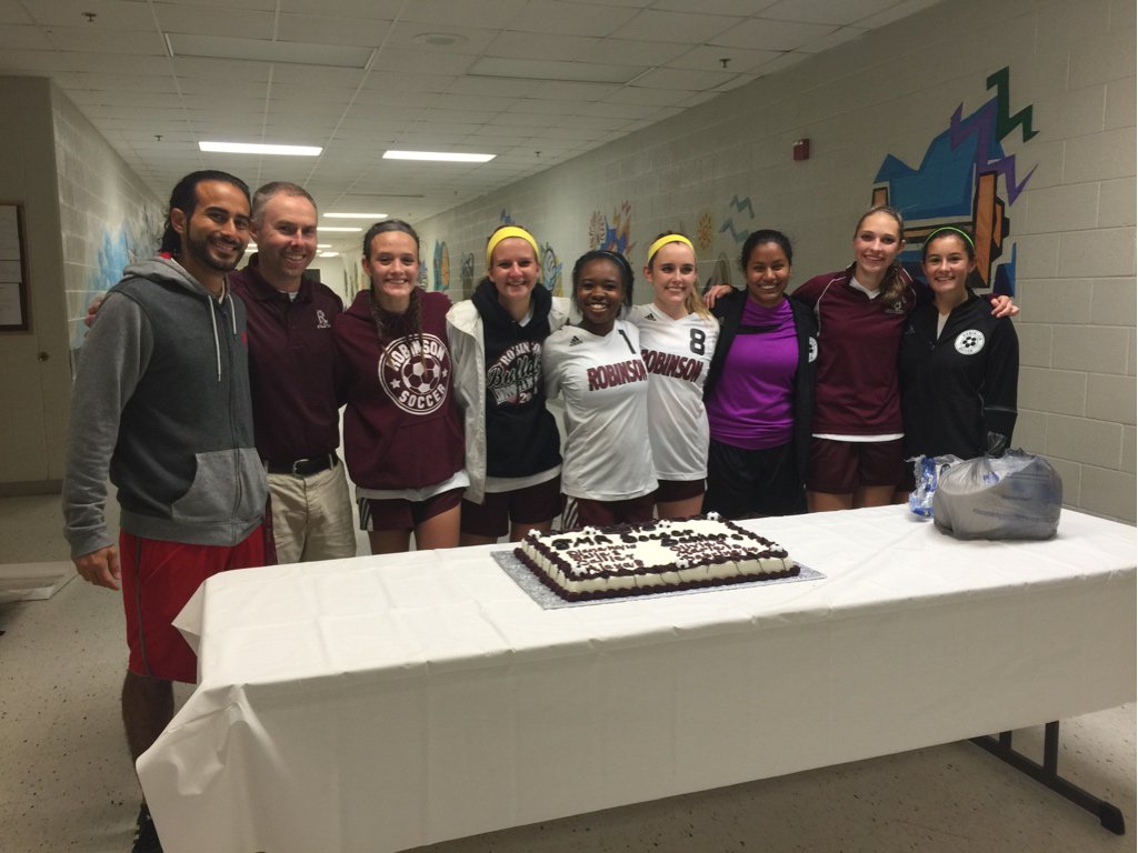 jmrsoccer's tweet photo. Senior Night 🍰🍰🍰 celebration! https://t.co/kiZbo0122g