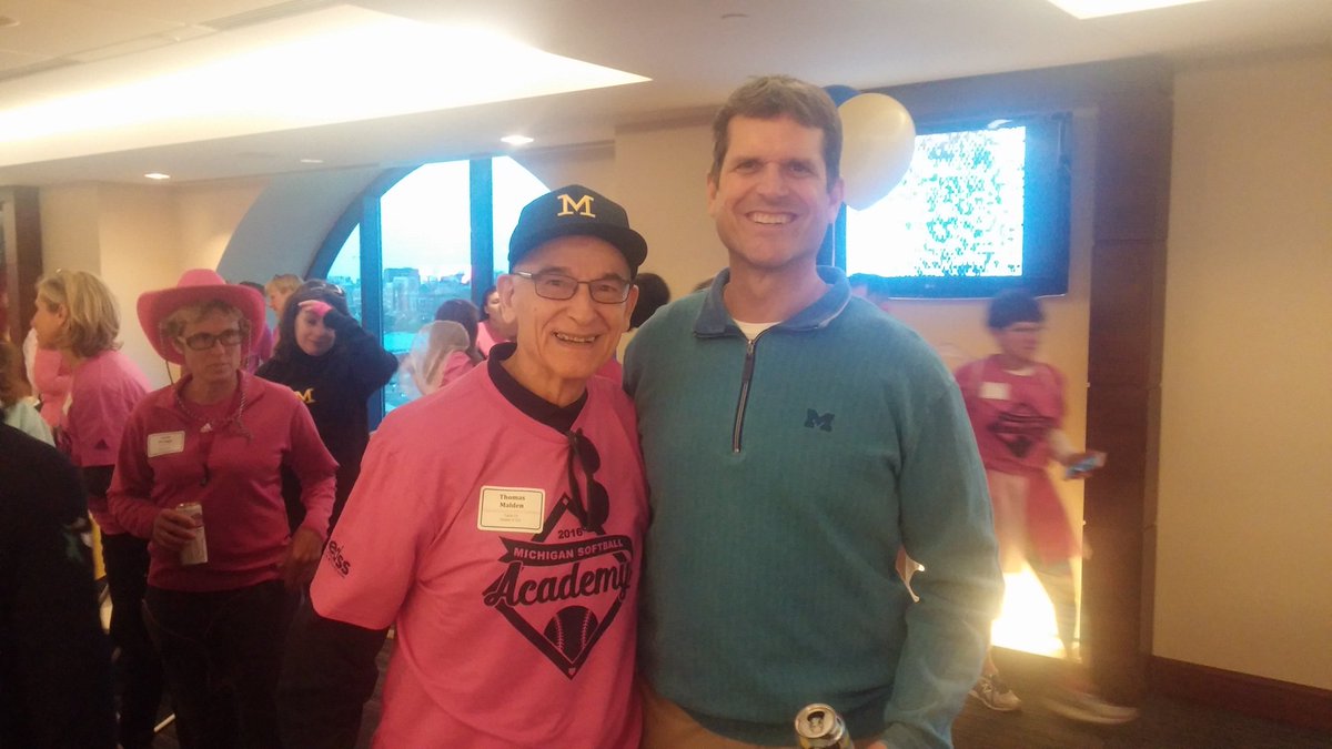griffinhickman's tweet photo. Michigan legends: @CoachJim4UM and @Truebluetom65. https://t.co/nj38qGFKXP