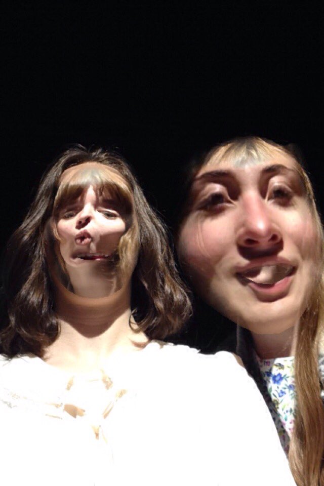 lilybaum_death's tweet photo. i took over danielle's face and she took over mine https://t.co/m43OOUM8qp