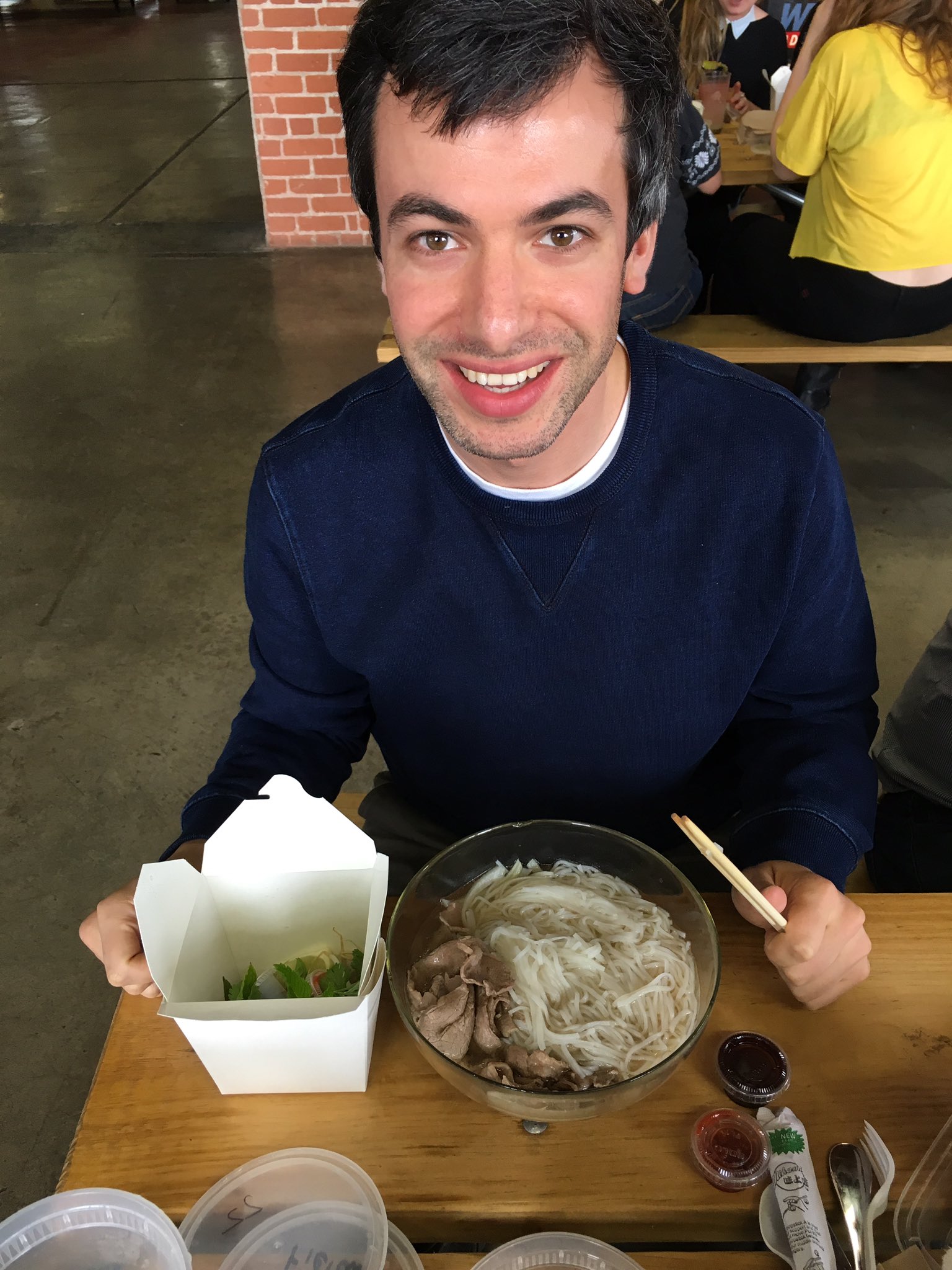 nathan fielder on X: .@realDonaldTrump Any day is a great day for pho  soup. I love Asians! t.cobB1S93E7BA  X