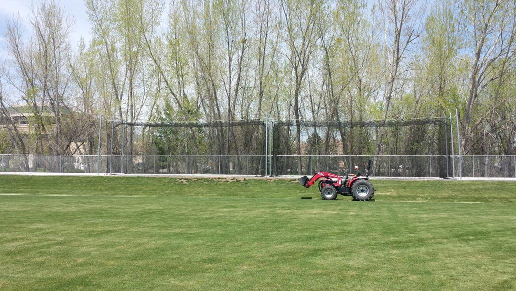 Cages are in, bullpens getting filled today! TC baseball has sweet facilities