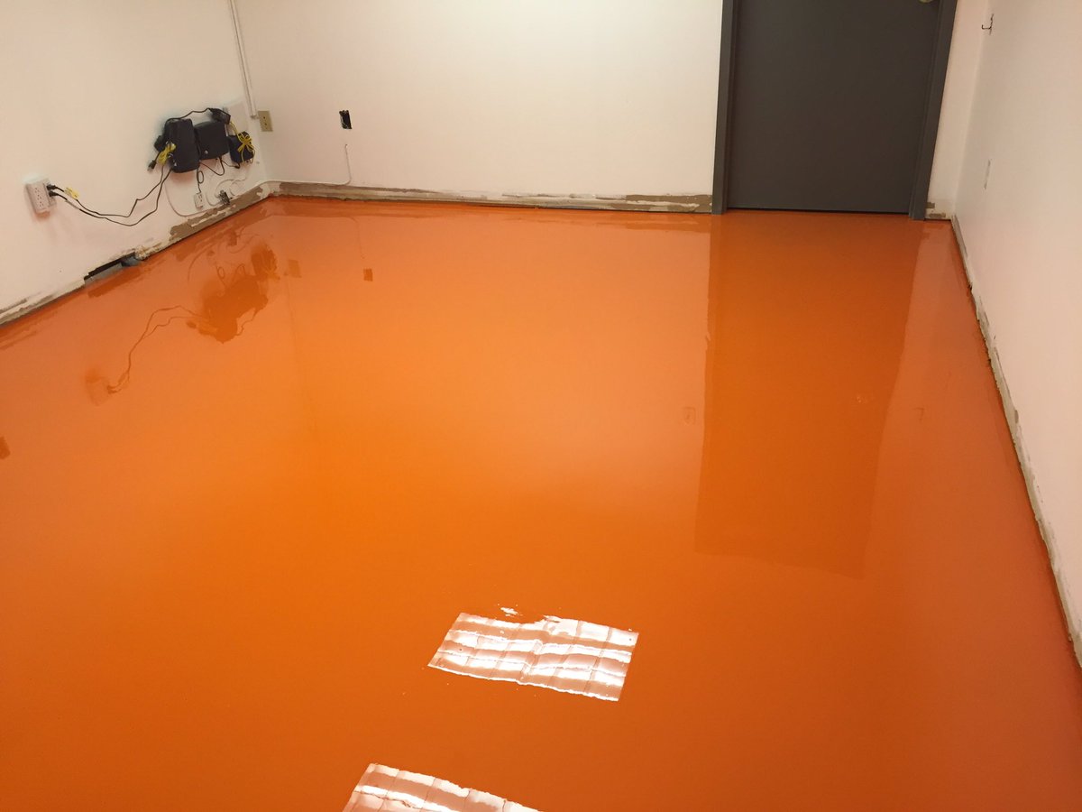 Epoxy_plus's tweet photo. Custom orange metallic epoxy floor #thatsacoolfloor https://t.co/s5sS3brTc8