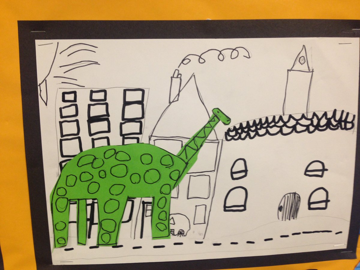 CarlogiePS's tweet photo. Dinosaurs coming back???? #scarythought!! P2b have been practising their art skills #addingdetail 👍🏻🖌✏️🖊 https://t.co/TvHGVZ9OSt