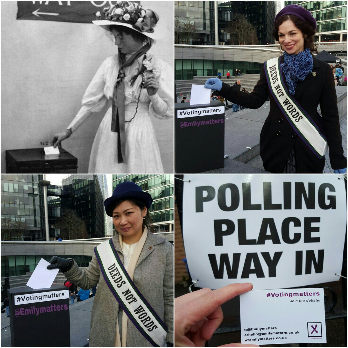 katewilloughby8's tweet photo. #iVoted with less than 30 minutes left! Thinking of all those brave women who fought this right.#Votingmatters https://t.co/5LRqMbbBtD