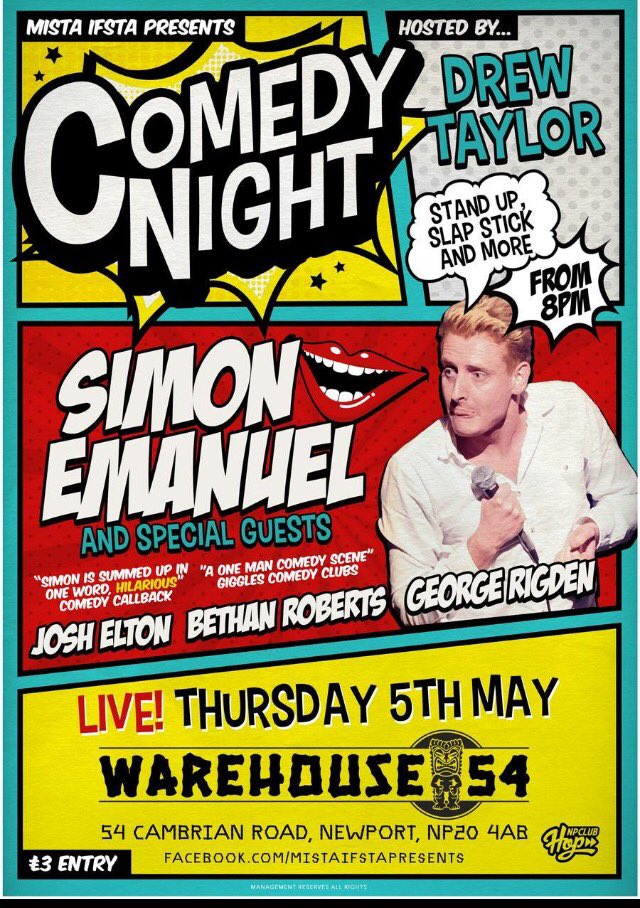 WHNewport's tweet photo. Amazing start to tonight's Comedy Night 😂 on until late every first Thursday of the month #StandUp #SlapStick https://t.co/cSF0yYN8Ep