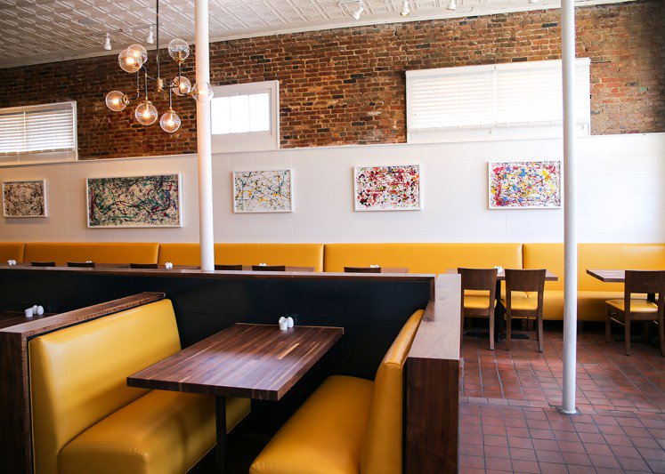 DMagazine's tweet photo. We got a sneak peek inside Street's Fine Chicken, which will open May 16. https://t.co/lD8Zi4Wk9T https://t.co/QeWUOpCwUZ