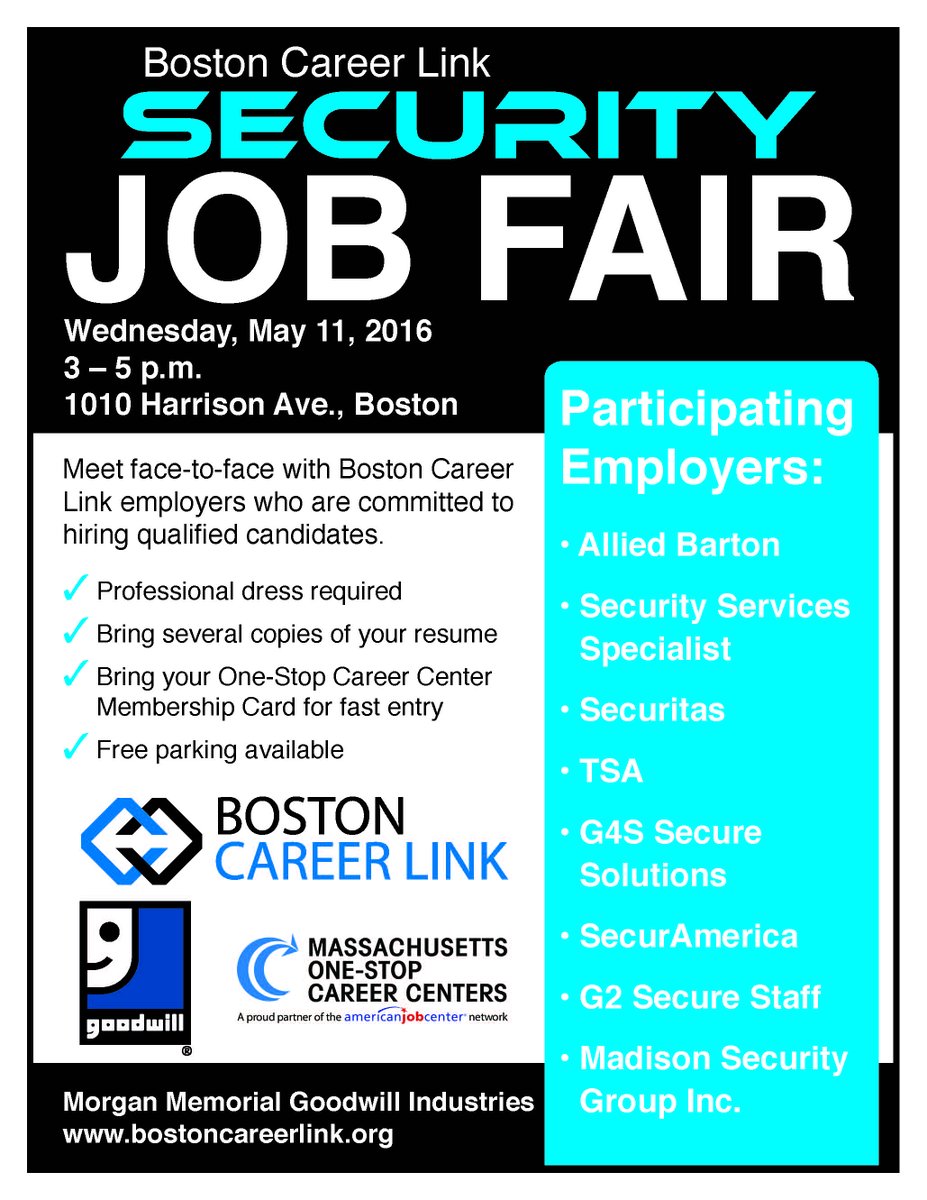 goodwill_mass's tweet photo. Our next job fair is May 11 - spread the word! #Boston #jobs #mapoli #bospoli https://t.co/vD1TFvPYMq