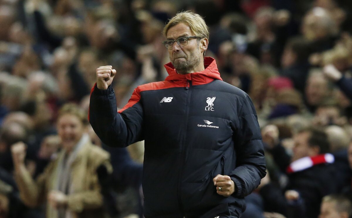 BarclaysLeague's tweet photo. What a manager! Klopp guiding @LFC to the @CapitalOne Final, now the @EuropaLeague final in just his 1st season! https://t.co/qr3Oxh0IiI