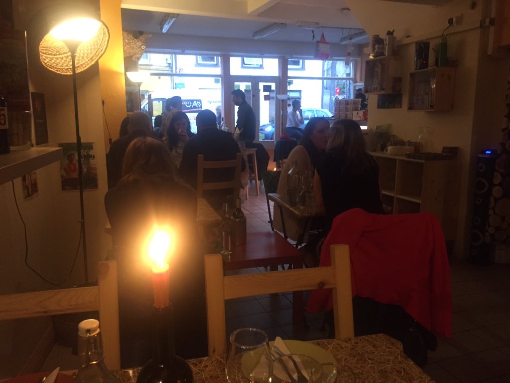 Iberian Way on Douglas St. Fabuloso! La cocina (kitchen) closes 10pm Thu.  Fri. &amp; Sat. In the Middle Parish barrio.