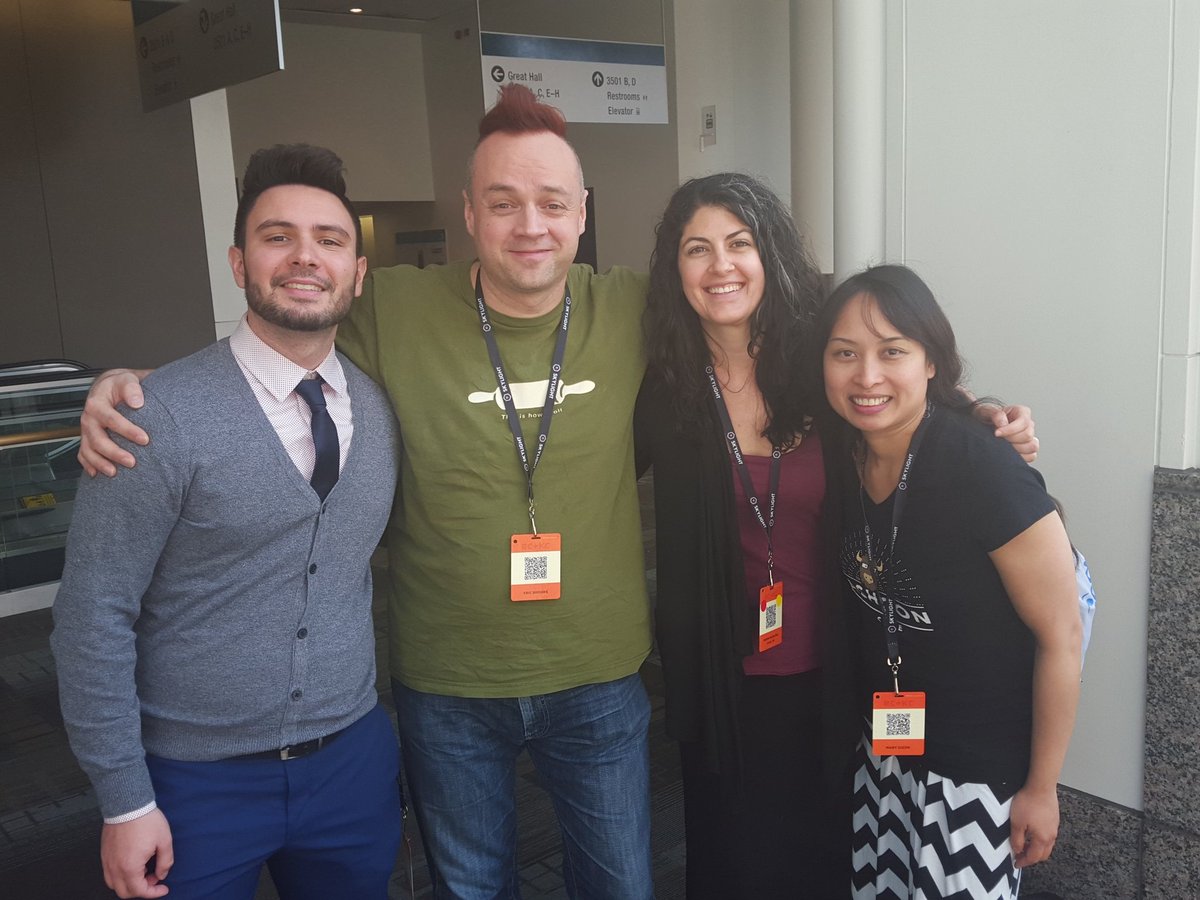 yaz_faz's tweet photo. @ericbrooke @joeddean @josephjaber #rubyfriends #railsconf https://t.co/h5C4HAyOgD