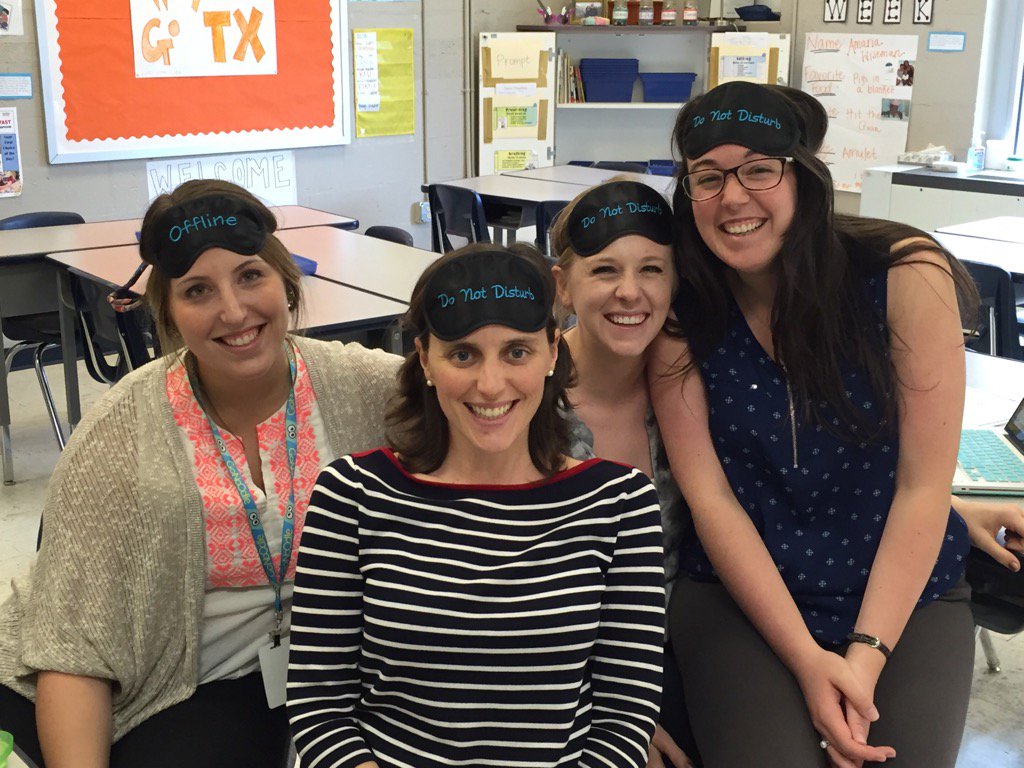 EvaKohlmoos's tweet photo. Thanks @EastEndPrep PTO for making us feel special with our "Do not disturb" eye masks! #iLoveTNteachers https://t.co/WBK4HSfxgf