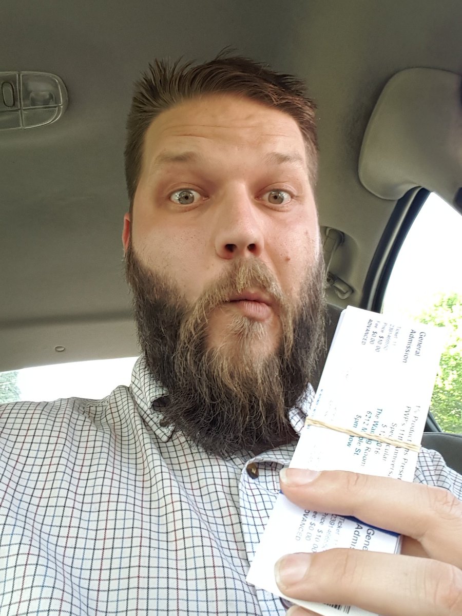 ZacJames's tweet image. Hey guys! I'm in Benson RIGHT NOW! I've got tickets!  Not many left so HIT ME UP if you need some! @PWPLive #11AS