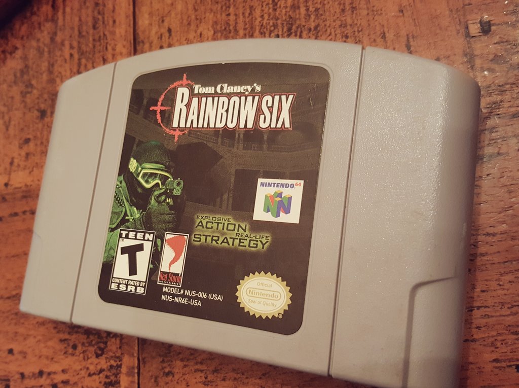 #TBT time. <a href="/Miss_Magitek/">Tracie</a> was going through her old N64 games, and look what she found! OG Rainbow Six - the best! 🙌