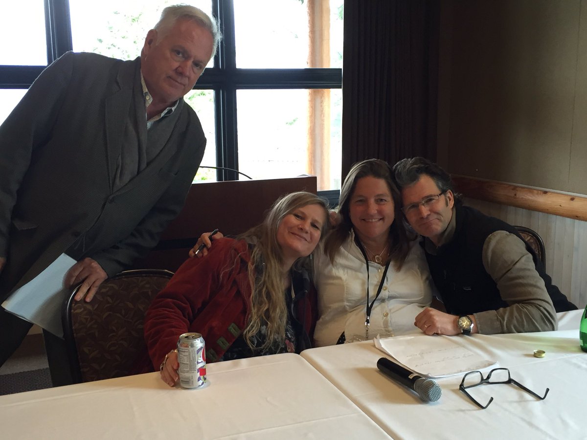 Ready for our panel How to Keep Going When the Going Gets Tough @pam_houston @LidiaYuknavitch RonCarlson, AndreDubus